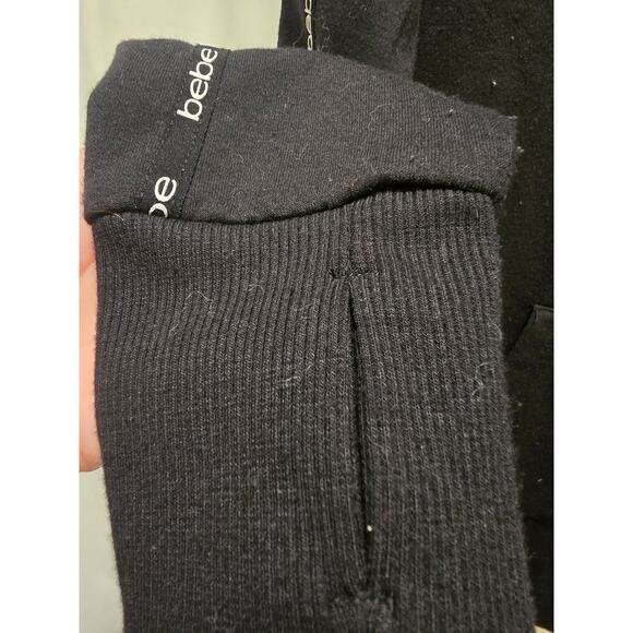 Bebe Sport black funnel neck sweatshirt with pocket size medium - Picture 5 of 8